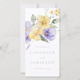 ラベンダー&サンシャインフローラ結婚式 プログラム