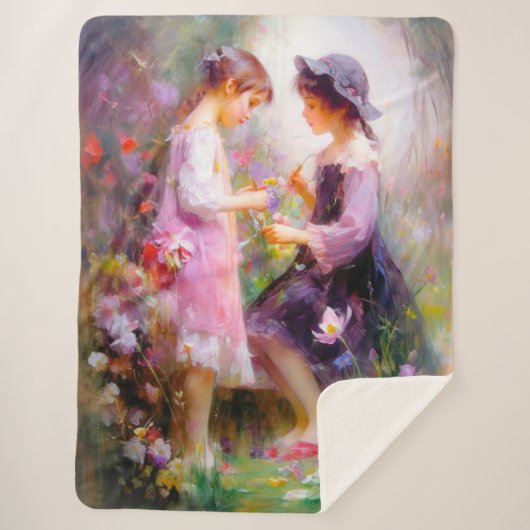 ラベンダー シェルパブランケット (正面)