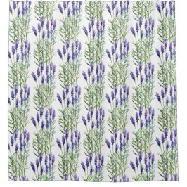 ラベンダー シャワーカーテン