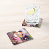 ラベンダー スクエアペーパーコースター (インサイチュ)