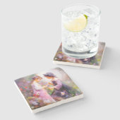 ラベンダー ストーンコースター (横)