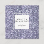 ラベンダー·セキンズ|フェミンプロフェッショナル スクエア名刺 (正面)