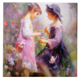 ラベンダー タイル