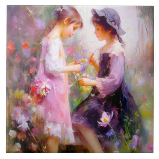 ラベンダー タイル (正面)