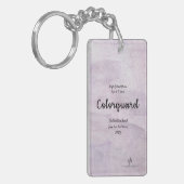 ラベンダー・デライト・コロガード・バンド・トリップ・パーズ。 キーホルダー (正面左)