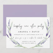 ラベンダー ハッピーエバーアフター ウェディング レセプション 招待状 (正面/裏面)
