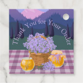 ラベンダー&ハニーのご注文に感謝素朴 フェイバータグ (裏面)