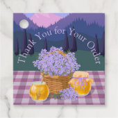 ラベンダー&ハニーのご注文に感謝素朴 フェイバータグ (正面)