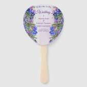 ラベンダー – バイオレットフラワーブケッツ ハンドファン (正面)