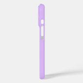 ラベンダー+パープルのシンプルモノグラム Case-Mate iPhoneケース (裏面 / 左)