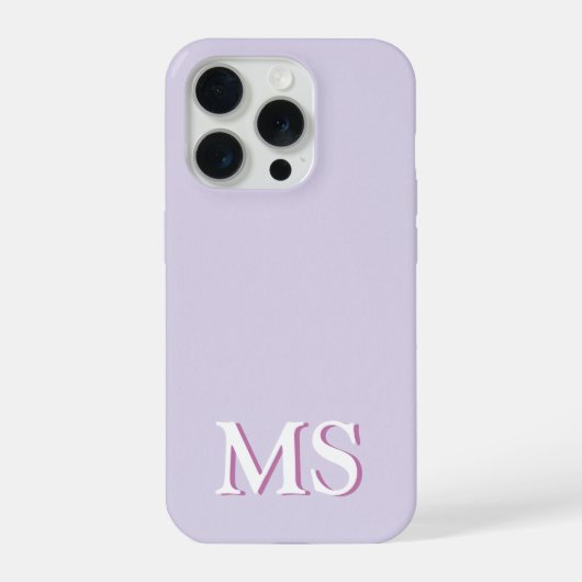 ラベンダー パープル モノグラム iPhone カバー (裏面)