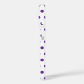 ラベンダー パープル 水玉模様 ホワイト Case-Mate iPhoneケース (裏面 / 左)