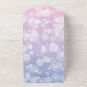 ラベンダー&ピンク《写真》ぼけ味モダンノーディナー オールインワン招待状 (外側)