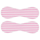 ラベンダー ピンク 白 シンプル 水平 ストライプ ソフトボール (パネル)