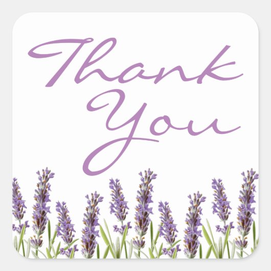 ラベンダー・フェイバー・ステッカー スクエアシール (正面)