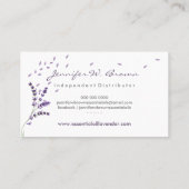 ラベンダー フラワル エッセンシャル オイル ディストリビューター 名刺 (裏面)