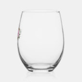 ラベンダー フラワーミスト ウォーターカラー ブライダルシャワー オーダーメイド ステムなしワイングラス (左)