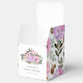 ラベンダー フラワーミスト ウォーターカラー ブライダルシャワー オーダーメイド フェイバーボックス (オープン)