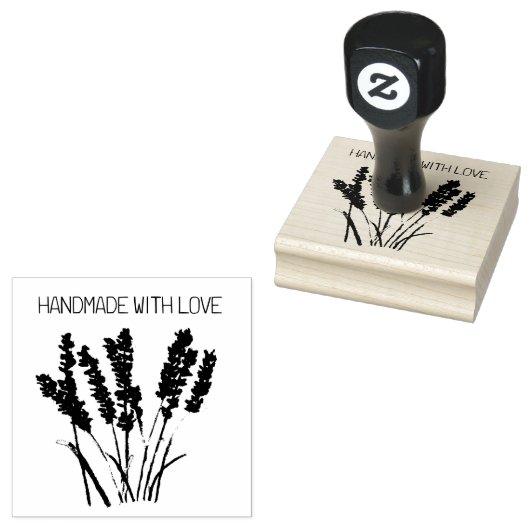 ラベンダー フラワーリング ルースチック ヴィンテージ ハンドメイド 愛を込めて ラバースタンプ (押印)