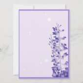 ラベンダー·ブラッサム 招待状 (裏面)