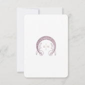 ラベンダー ペチュニア ウェディング 情報 ヴィンテージ アールヌーヴォー 招待状 (裏面)