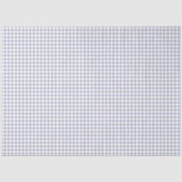ラベンダー&ホワイトギンガムパターンティッシュペーパー 薄葉紙