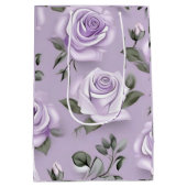 ラベンダー&ホワイト結婚ズ抱き枕 ミディアムペーパーバッグ (裏面)