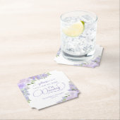ラベンダー ボーホー フラワーの結婚式アイテム Don't Take My Drink 結婚式 ペーパーコースター (インサイチュ)