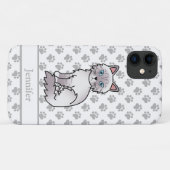 ラベンダー・ポイント・タビー・ビアマン / ラグドール・キャットと名前 Case-Mate iPhoneケース (裏面(横))