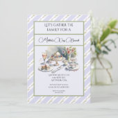 ラベンダー マザーズデー ブランチ 招待状 (スタンド正面)