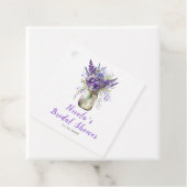 ラベンダー メイソンジャー ブライダルシャワー フェイバータグ (インサイチュ)