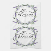 ラベンダー・ユーカリ賛美の キッチンタオル (縦)