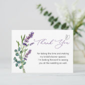 ラベンダー ユーカリ ブライダルシャワー 感謝 (スタンド正面)