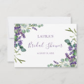 ラベンダー ユーカリ ブライダルシャワー 感謝 (裏面)