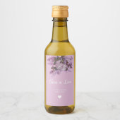 ラベンダー、ライラック、バラ結婚ズ ワインラベル (正面)