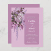 ラベンダー、ライラック、バラ、バジェット結婚ズ (正面/裏面)