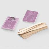 ラベンダー、ライラック、バラ、結婚式 プログラムハンドファン ハンドファン (組立なし)