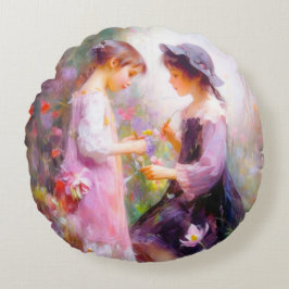 ラベンダー ラウンドクッション