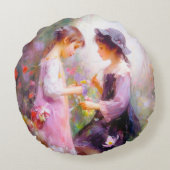 ラベンダー ラウンドクッション (裏面)