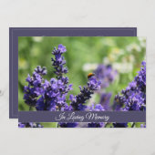 ラベンダー&ラディバグ記念祭の発表 招待状 (正面/裏面)