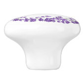 ラベンダー/ラベンダーフローラリースサークル セラミックノブ (側面)