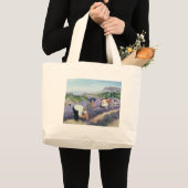 ラベンダー ラージトートバッグ (正面(商品))