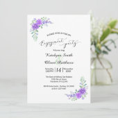 ラベンダー リラックの結婚式 婚約招待状 招待状 (スタンド正面)