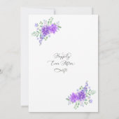 ラベンダー リラック マリッジエンゲージメント インビテーション (裏面)