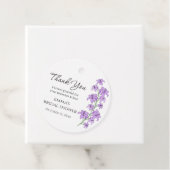 ラベンダー リリー ブライダル シャワー フェイバー ギフト タグ (インサイチュ)