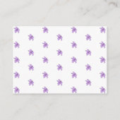 ラベンダー リリー ブライダル シャワー 知恵の言葉 カード (裏面)