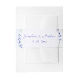 ラベンダー リース オーダーメイド ウェディング 招待状ベリーバンド