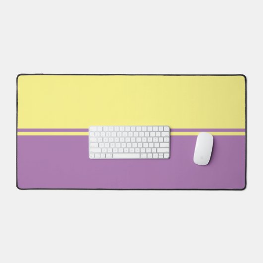 ラベンダー&レモン – office desk mat デスクマット (キーボード&マウス)