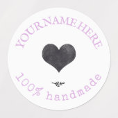 ラベンダー |ロゴカスタム防水食品ラベル ラベル (デザイン2)