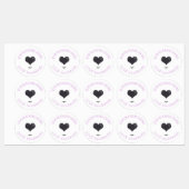 ラベンダー |ロゴカスタム防水食品ラベル ラベル (シート)